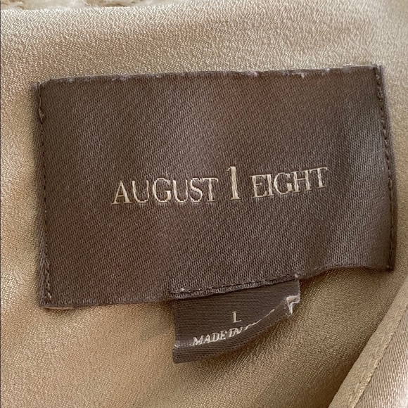 August 1 Eight Gray Sleeveless Blouse with Flowing Silhouette Size L - Picture 6 of 7